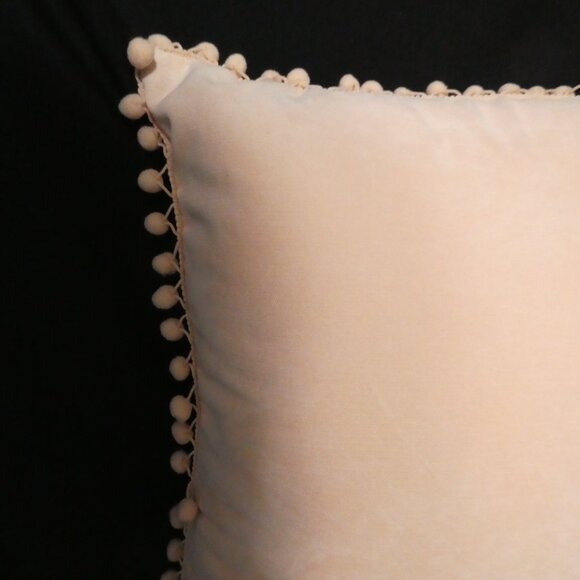 EMMA & VIOLET | Decorative / Accent / Throw Pillow With Pom Pom Trim | NWT - Picture 2 of 11